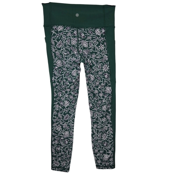 Athleta Women's Affirmation Dragonfly Kamala Floral 7/8 Leggings Size Small - Picture 2 of 11